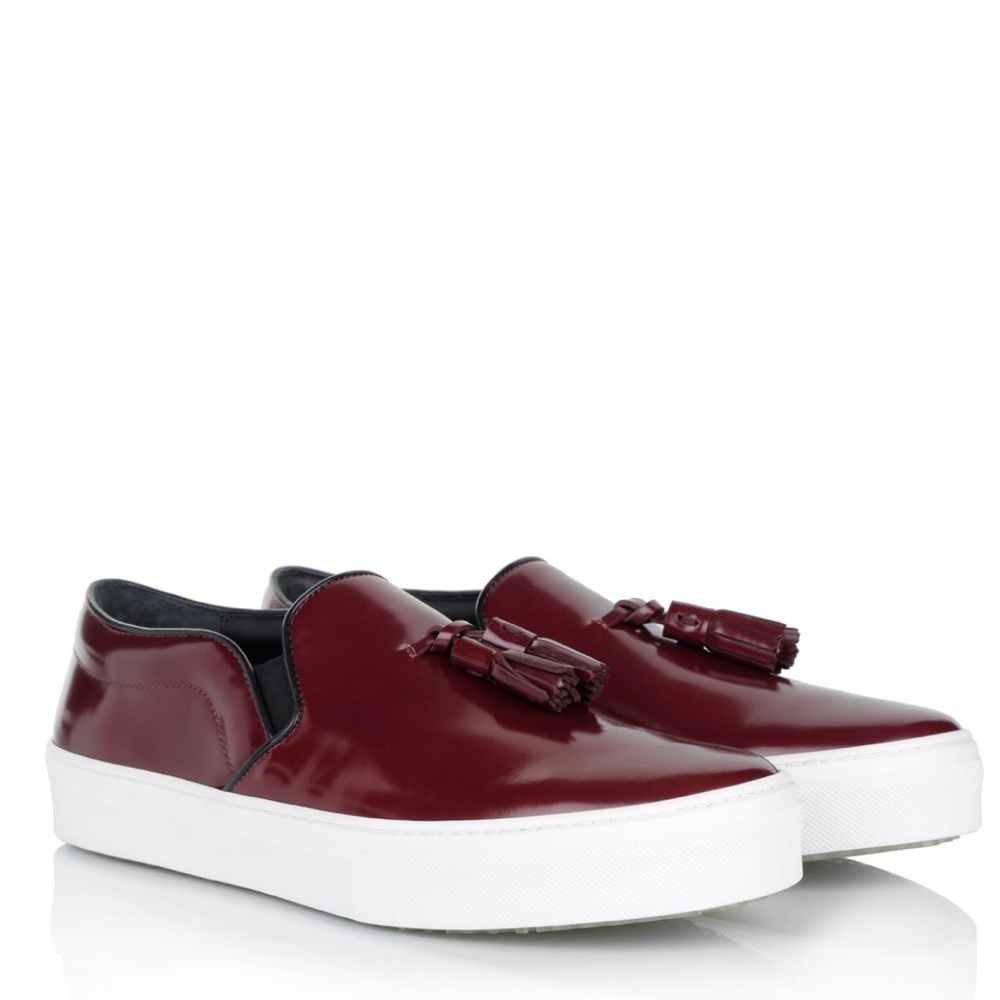 Celine Leather Slip-On Sneakers